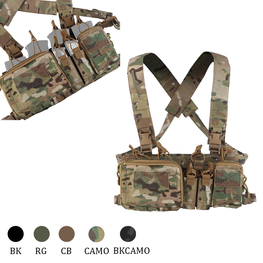 Heavy Equipment Attachments - OphidiaTac D3CRH Borstmontage Vestuitrusting Uitgebreide AirsoftVest