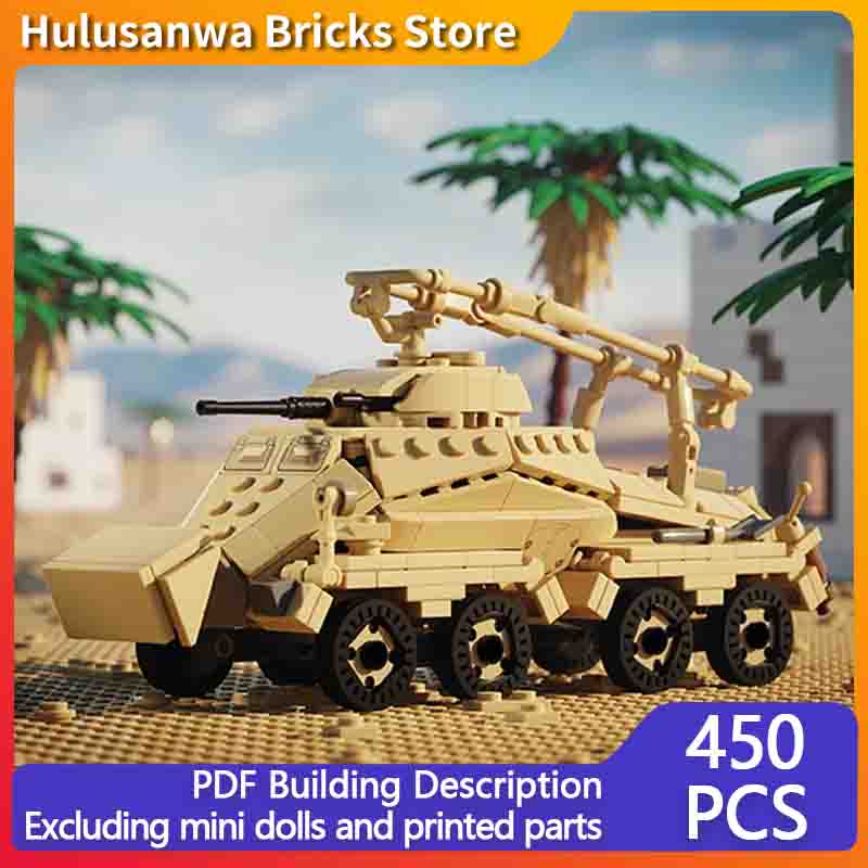 Heavy Equipment Armor - Zware gepantserde automodel MOC bouwstenen oorlogsmateriaal