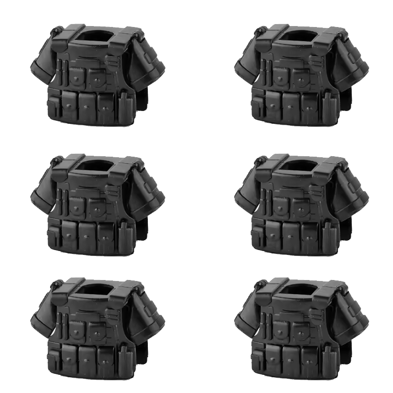 Heavy Equipment Armor - 6 Stks/partij Bouwsteenuitrusting Pantseraccessoires Tactisch Vest