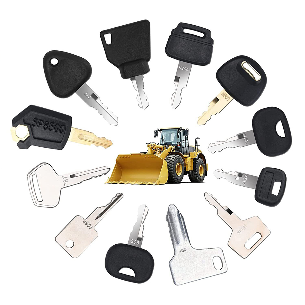 Heavy Equipment Used - 12 Stuks Zware Apparatuur Bouw Contactsleutel