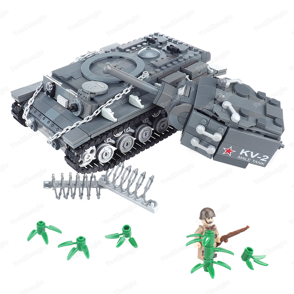 WW2 KV-2 Zware tank Bouwsteenm - Heavy Equipment Armor recensie en prijs