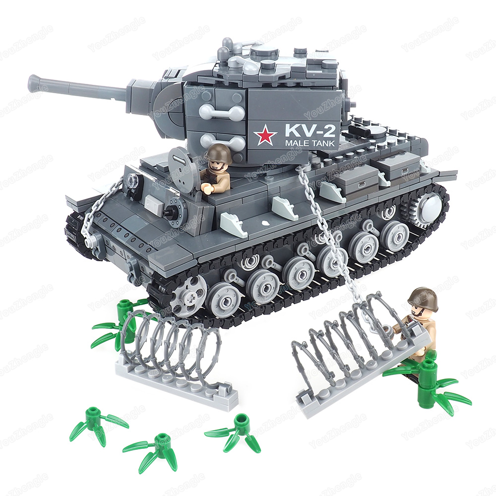 WW2 KV-2 Zware tank Bouwsteenm - Heavy Equipment Armor recensie en prijs
